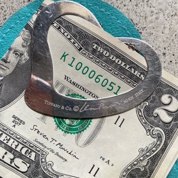 Tiffany&co Elsa Peretti LG vintage $/b card/holder or charm. Chain not included - Picture 1 of 9